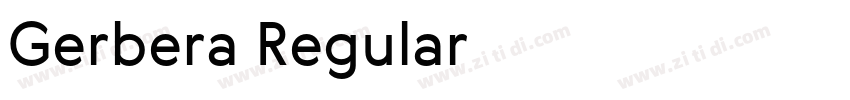 Gerbera Regular字体转换